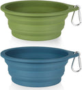 Premium Collapsible Pet Travel Bowls (2-Pack) – Rimless Integrated Silicone