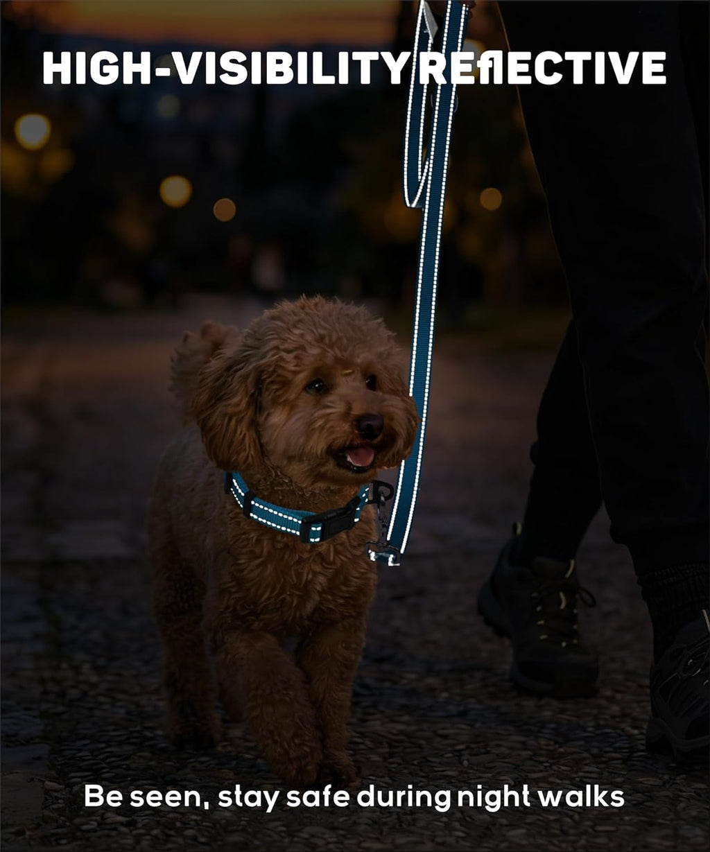 Premium Reflective Nylon Dog Collar – Adjustable Heavy-Duty Safety Collar