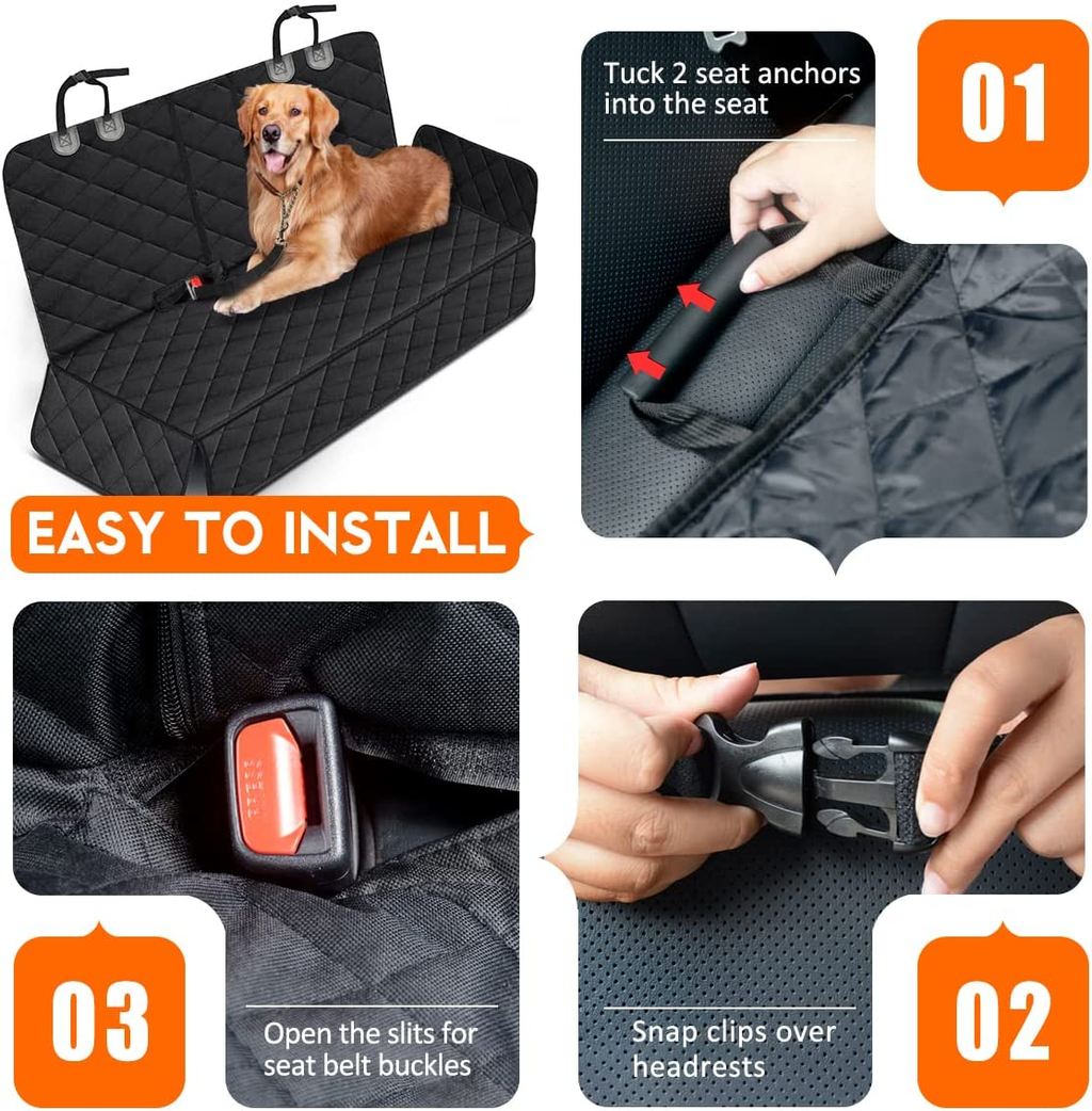 Premium Waterproof Dog Car Seat Cover – Heavy-Duty Bench Protector for Cars, SUVs & Trucks