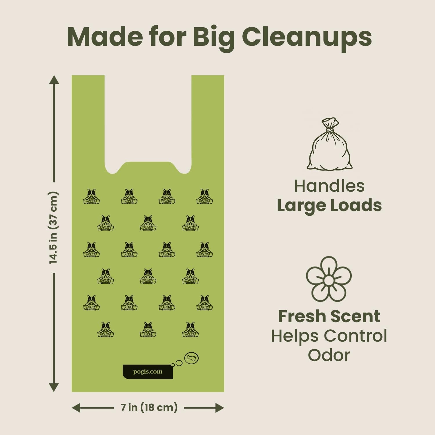 Extra-Thick Leak-Proof Dog Poop Bags with Handles (300-Count Box)