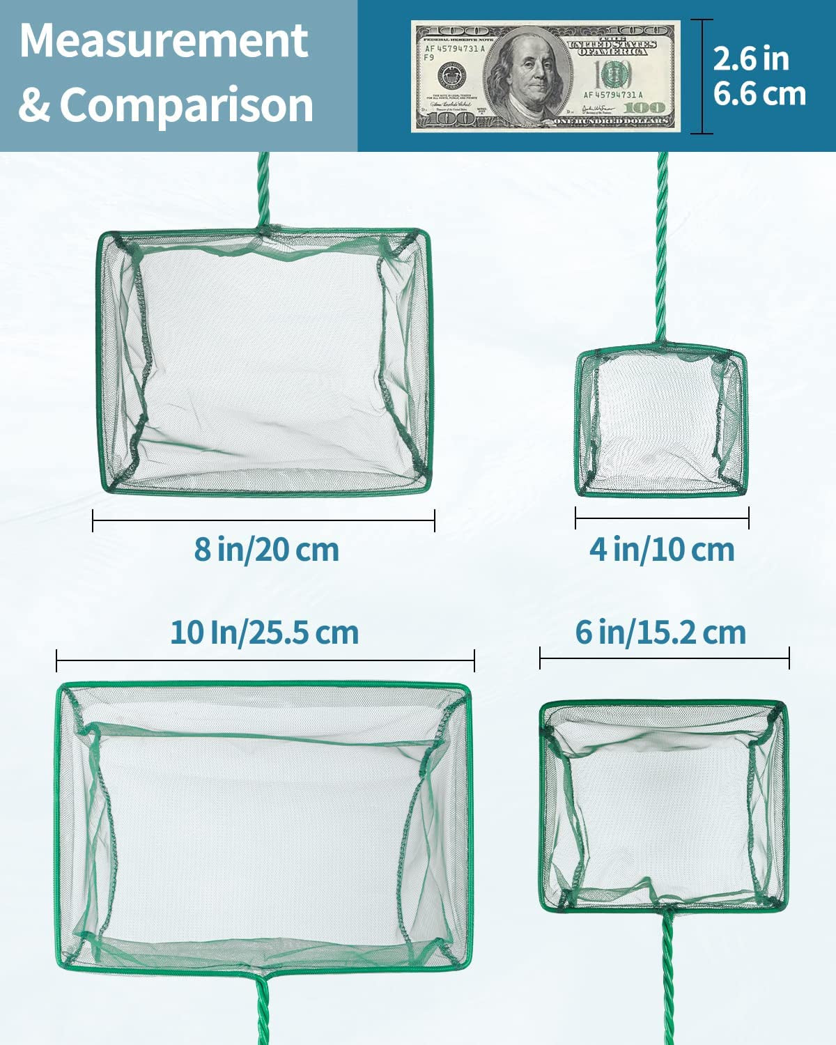Professional Aquarium Fish Net – Soft Fine Mesh Skimming & Catching Tool